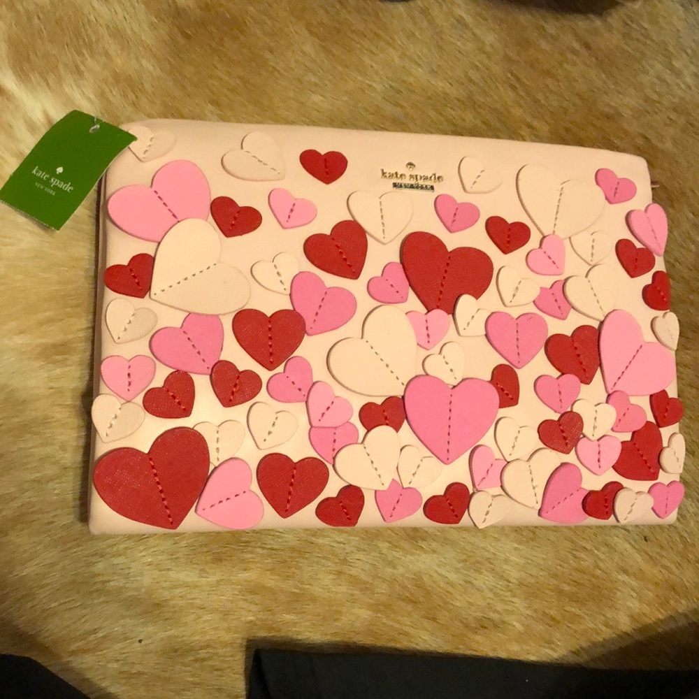 Kate Spade heart clutch